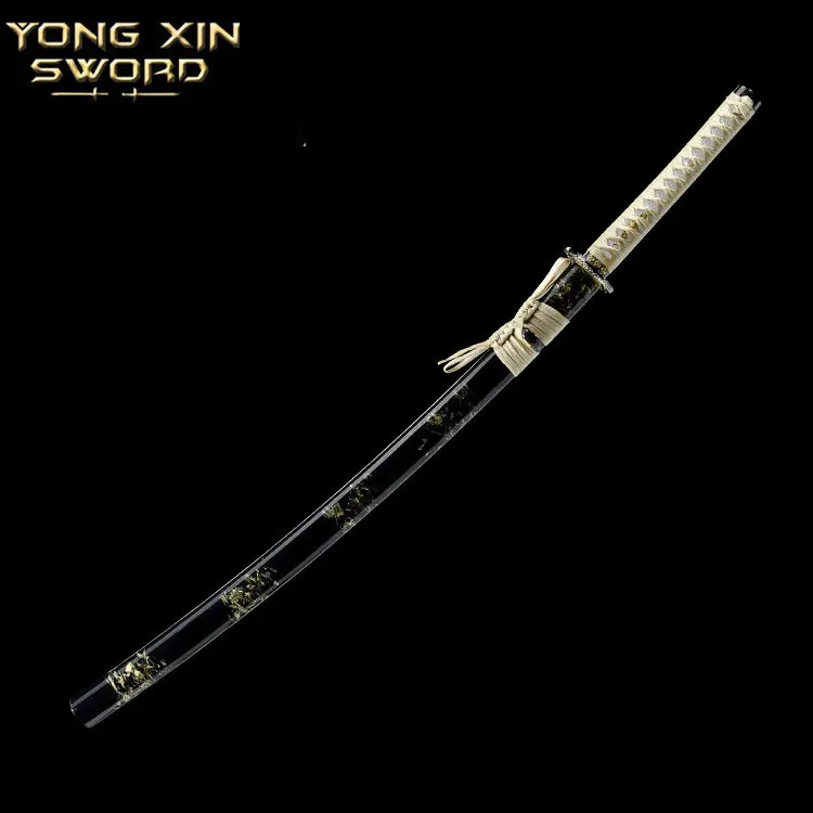 Handmade Sword Japanese Samurai Katana 1060 Carbon Steel Sharp Espadas Full Tang Battle Ready Katana Tameshigiri Japanese Knife