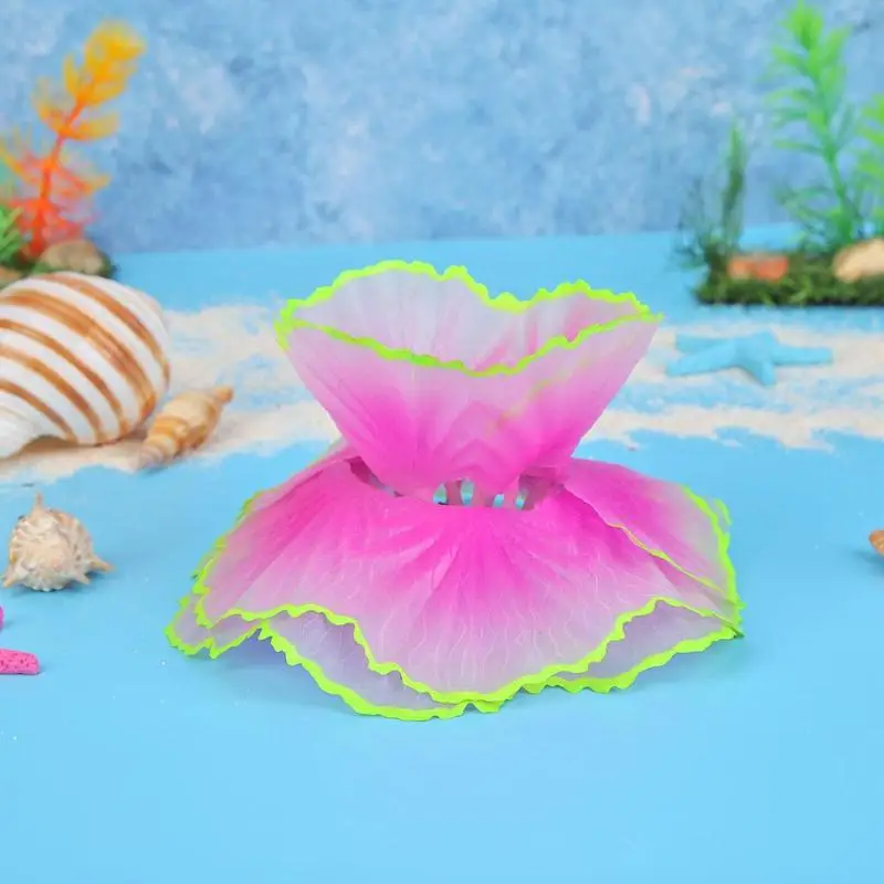 Artificial Lettuce Coral Simulation Underwater Plants Aquarium Fish Tank Decor Add a Unique Landscape Colorful Beautiful