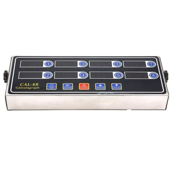 

220V 50/60Hz CAL-8B Portable Calculagraph 8 Channel Digital Timer Kitchen Cooking Timing LCD Display Clock Shaking Reminder