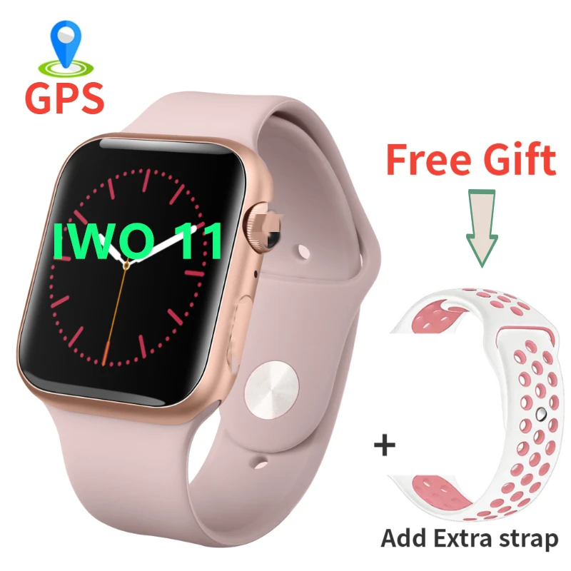 IWO 11 gps Bluetooth умные часы 1:1 Смарт часы 44 мм чехол для Apple iOS Android сердечного ритма кровяное давление IWO 10 Обновление
