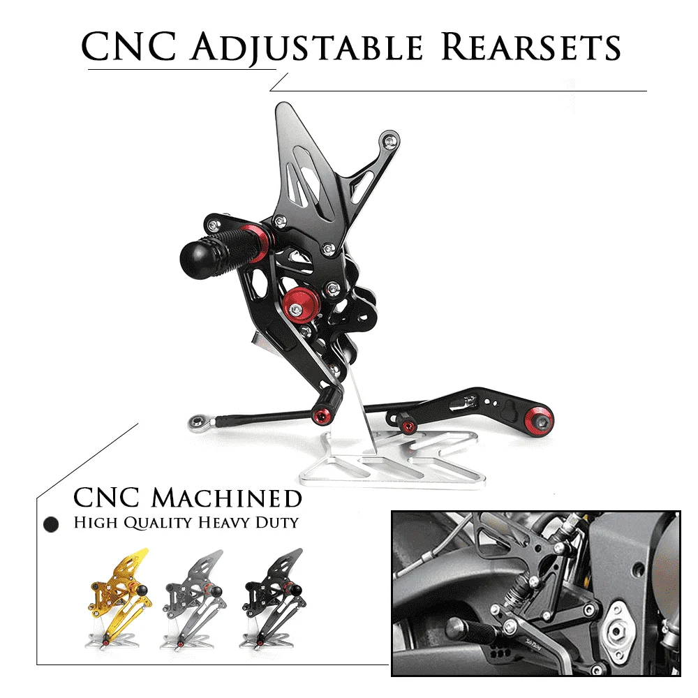 Motorcycle CNC Footrest Rear Sets Adjustable Rearset Foot Peg for SUZUKI GSXR 600 GSX-R 750 K6 K8 GSX-R600 GSX-R750 2006-2010 | Автомобили