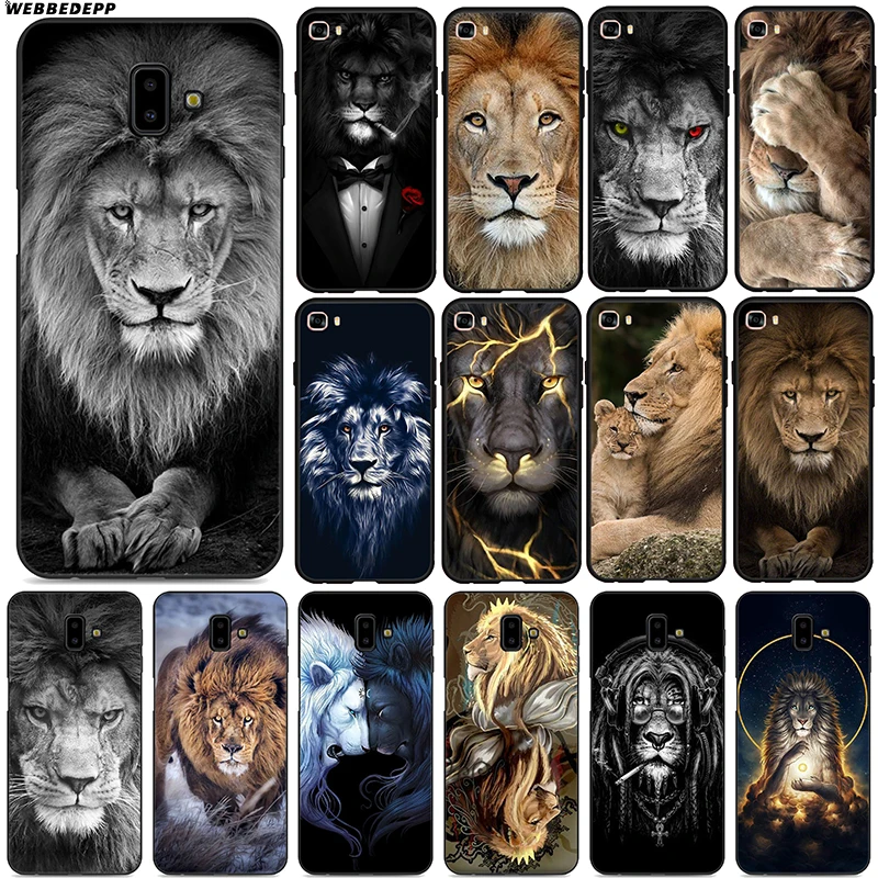 Lion Alpha Male Cub Мягкий силиконовый чехол для Samsung Galaxy J8 J6 J4 Plus Prime A2 Core J7 Duo |