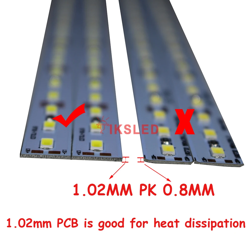 5 шт. * 50 см 12 В постоянного тока 36 SMD 5730 светодиодсветодиодный жесткая