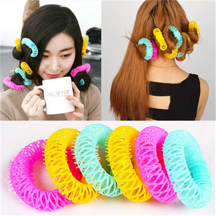Hair Curler Without Heat Donuts Curling Hair Styling Tool Hairdressing  Products Spiral Hair Rollers DIY Curly Hair Accessories|Hair Rollers| -  AliExpress