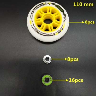 Скоростное колесо 90 мм 100 мм 110 мм ABEC-9 - Цвет: yellow 110