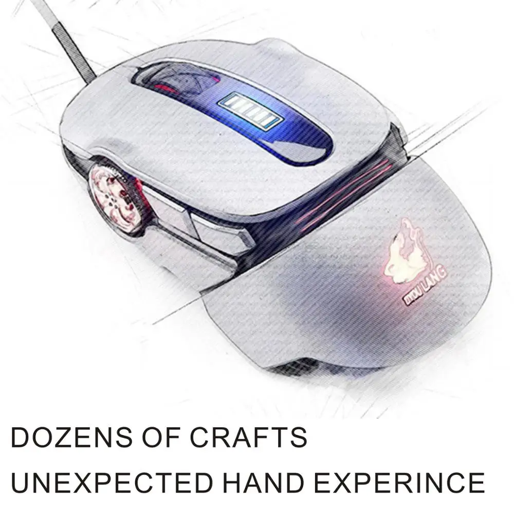 New mechanical mouse USB cable game mouse 6 buttons optical led computer game mouse for PC Laptop players