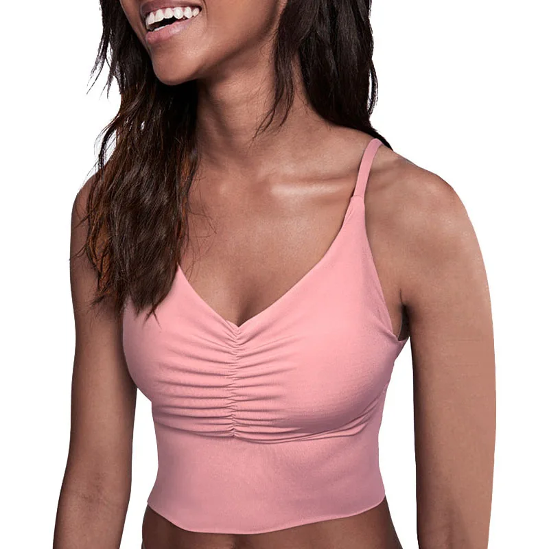 

Women's DRY FIT Cool Strappy Padded Running Yoga Workout Bodybuilding Tank Top