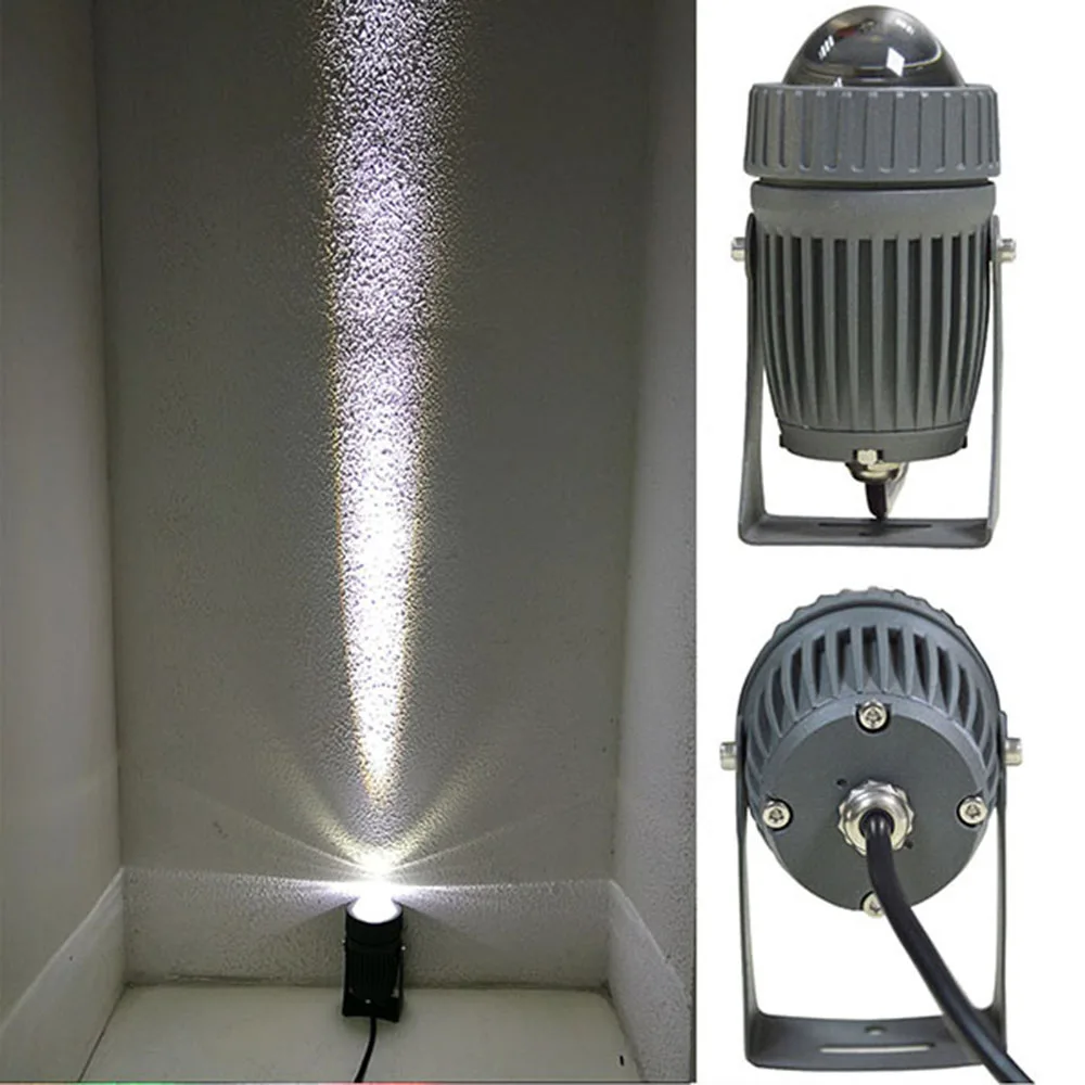 Профессиональный оптический открытый светодиодный прожектор 10 Вт Светодиодный прожектор Наружное освещение узкий угол прожектор с AC85-265 V - Испускаемый цвет: white