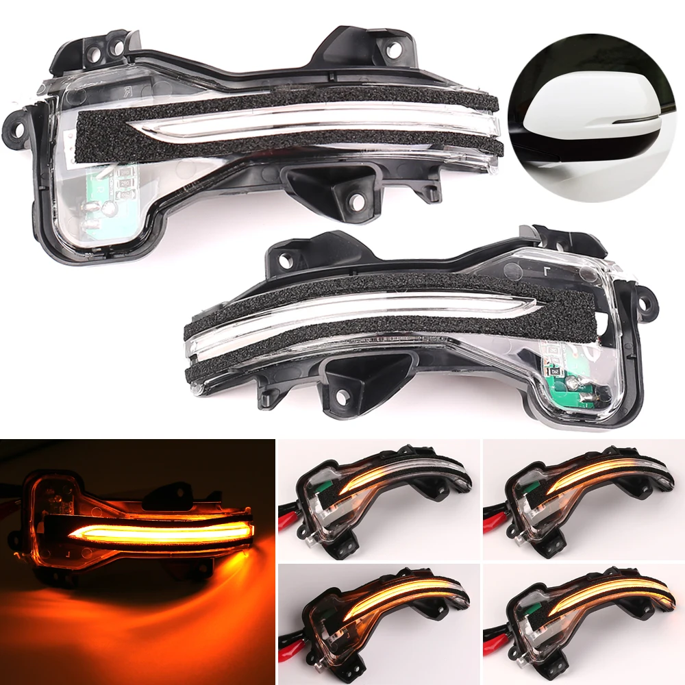 Dynamic Blinker Turn Signal LED Side Mirror Indicator Light For Honda