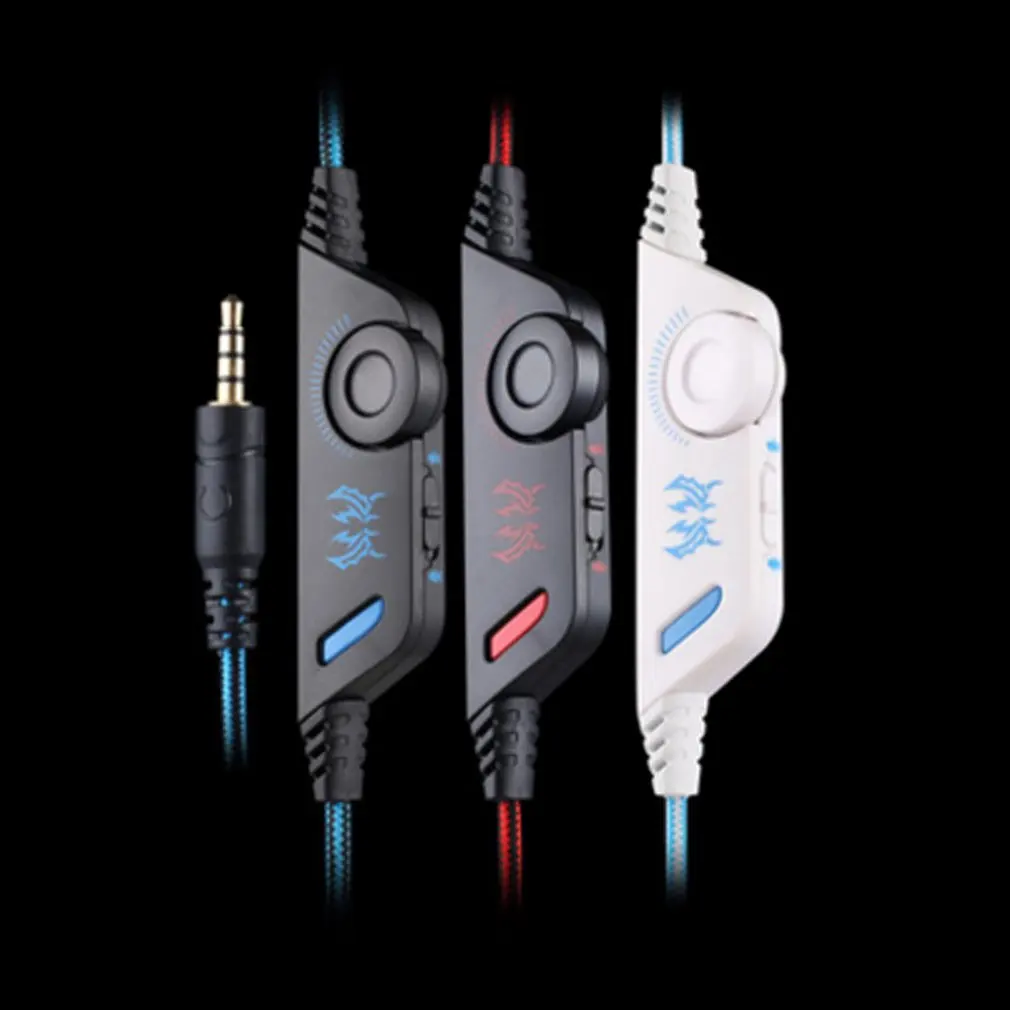 Gaming Headset 3.5mm Game Headphone Earphone with Microphone LED Light for Laptop Tablet Mobile Phones