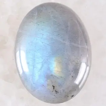 

Natural Stone Beads Gray Labradorite Oval Cabochon CAB 30x40mm Semi-precious Fit Handmade Jewelry Women Men Jewelry Gift 1P