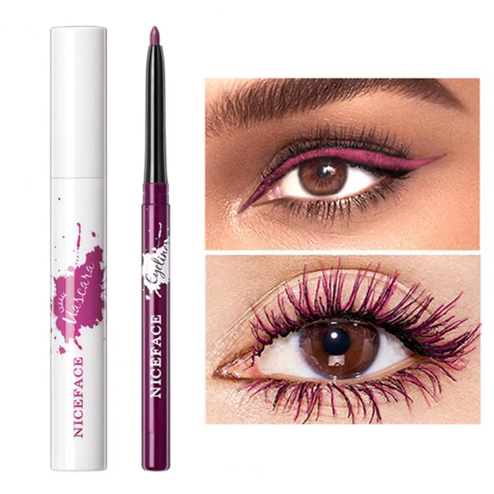 Eyeliner Mascara Set Water proof Natural Makeup Accessory Eye Makeup