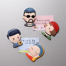 Mona Lisa Refrigerator Magnetic Stickers Van Gogh World Famous Celebrity 3D Fridge Magnets Home Decoration Collection