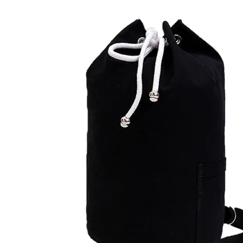 

Basketball Solid Color Backpack Sports Lace-up Bag Top Handle Handbag Large Capacity Adjustable Wide Belts Bottle Pockets Pack