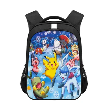 

Anime pokemon children School Bags Cartoon Pikachu Charizard Primary Backpack Girls Boys Schoolbag Kid Book Bag 16 inch