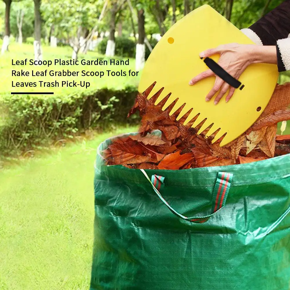 1 пара газонные грабли Sapless листья травы грабли Пластик садовые ...