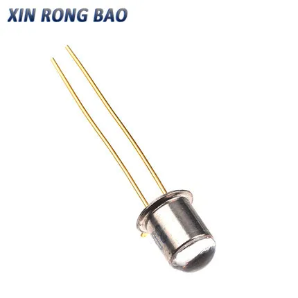10 pcs 3DU5C Metal Encapsulated Silicon Phototransistor Transistor 3DU5C Silicon Phototransistor Transistor 2-feet Metal Package bjt transistor transistors kit