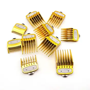 

10pcs Professional Cutting Guide Comb for Wahl with Metal Clip 1.5/3/4.5/6/10/13/16/19/22/25MM