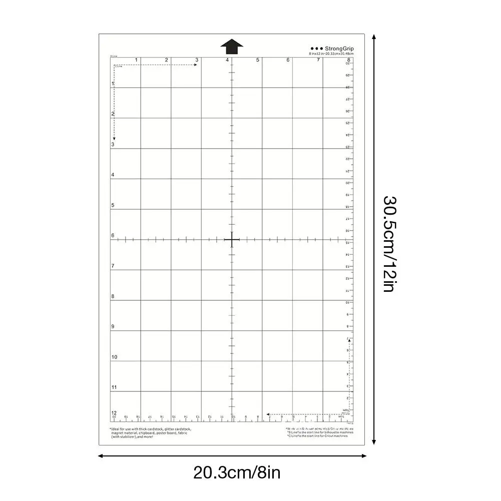 3 шт. сменный коврик для резки прозрачный липкий коврик с измерительной сеткой 12 на 12 дюймов для silhouette Cameo плоттер