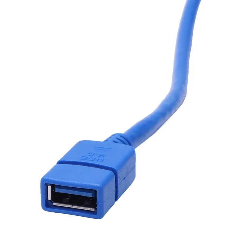 Горячий 3C-USB 3,0 Прямоугольный штекер для USB 3,0 Женский удлинитель 1 фут