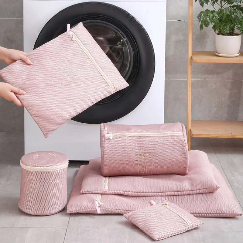 Washing Machine Laundry Bag Thick Net Dirty Clothes Wash Pouch Travel Clothing Storage Bags Bra Washing Basket Underwear Laundry 4
