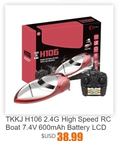 Skytech H100 гоночный Радиоуправляемый катер 2,4 ГГц 4 канала 30 км/ч высокоскоростная лодка с дистанционным управлением ЖК-экран низкого напряжения сигнализация уличные игрушки