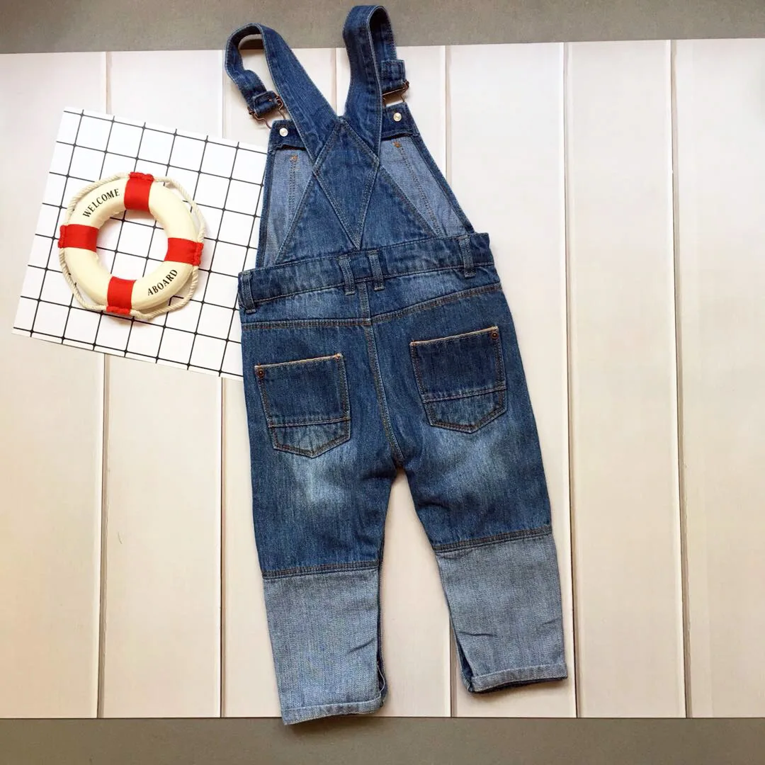 Childrenswear Autumn New Style Small CHILDREN'S Cowboy Suspender Pants BOY'S Girls Joint Suspender Pants