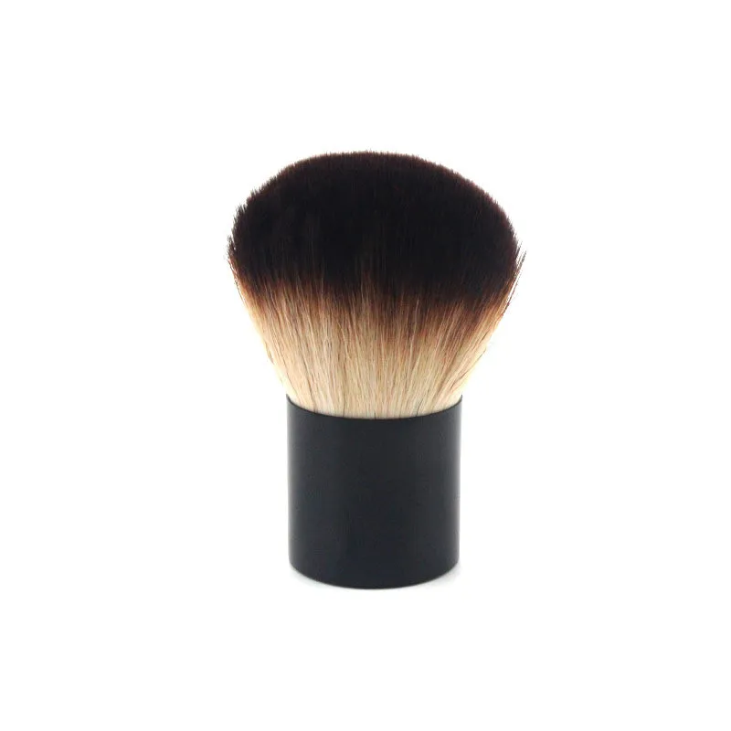 Kabuki Brush Blush Bronzer Loose Powder Foundation Synthetic Hair Flat Brush with Lid Case Contour Beauty Makeup Tools