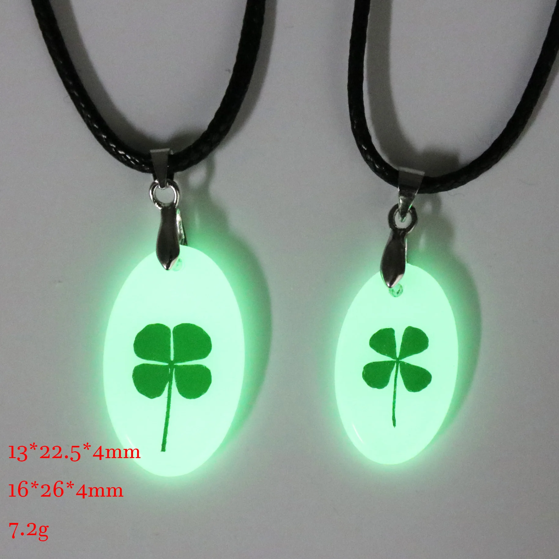 2019 latest luminous Four Leaf Clover  Wholesale necklace Star And  Love You The Back Crescent Moon Necklace