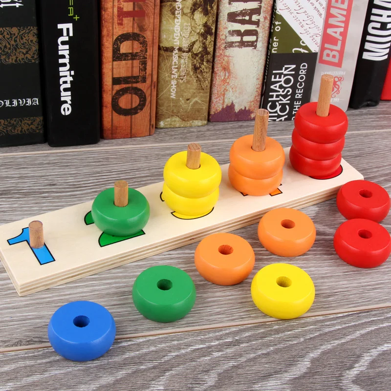 

Montessori Early Educational Teaching Aid Count Infants Children Mathematics Educational Intelligence Profession Wooden Toys