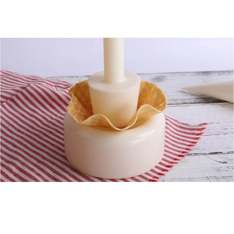 Коммерческий хрустящий вафельный конус формы в форме цветочной корзины миска для мороженого формирующий инструмент для мороженого вафельница чашка-модель яйца ролл формы