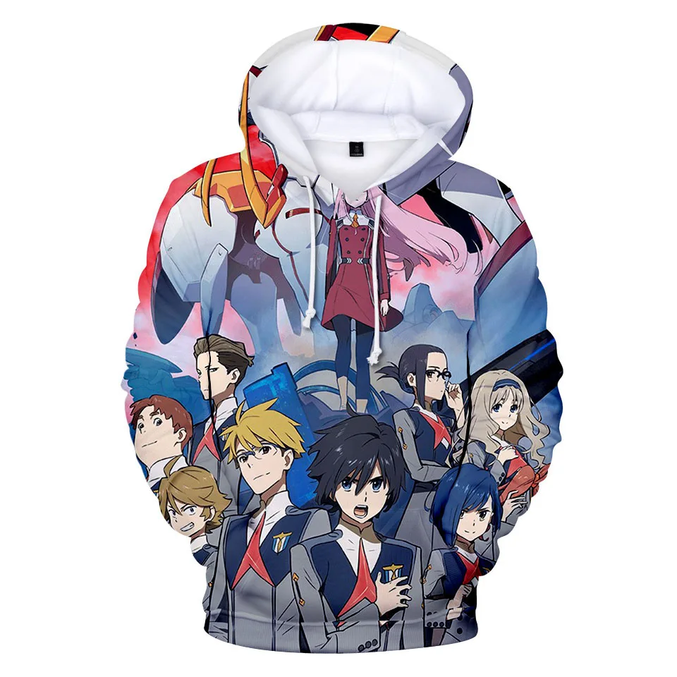 Darling In Franxx 3d Принт толстовки Модные мужские Harajuku забавные уличная хип хоп