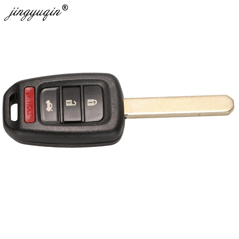 Jingyuqin 2/3/4 кнопки дистанционного ключа оболочки для Honda Accord CR-V FIT XRV VEZEL CITY Джаз CIVIC HRV FRV дистанционный ключ чехол Брелок