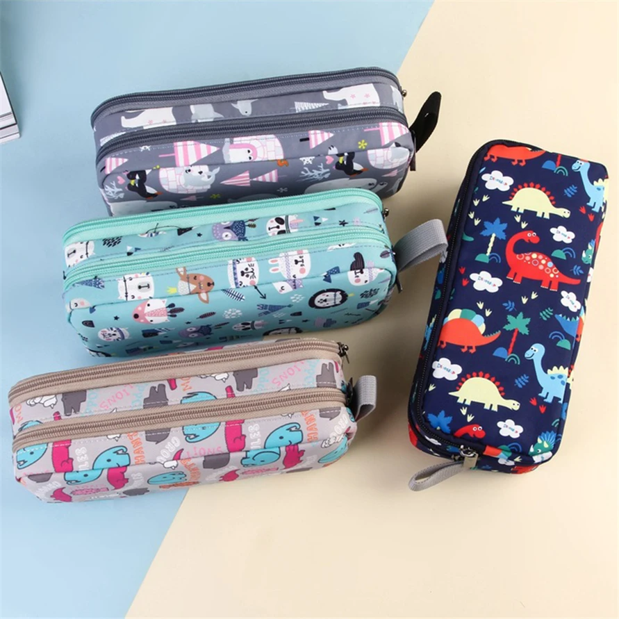 Estuches de lápices de dinosaurio coreano, papelería Piprnik Kawaii de alta capacidad, bonitos accesorios Escolares, Escolares, pantalones, - AliExpress Suministros para y escuela