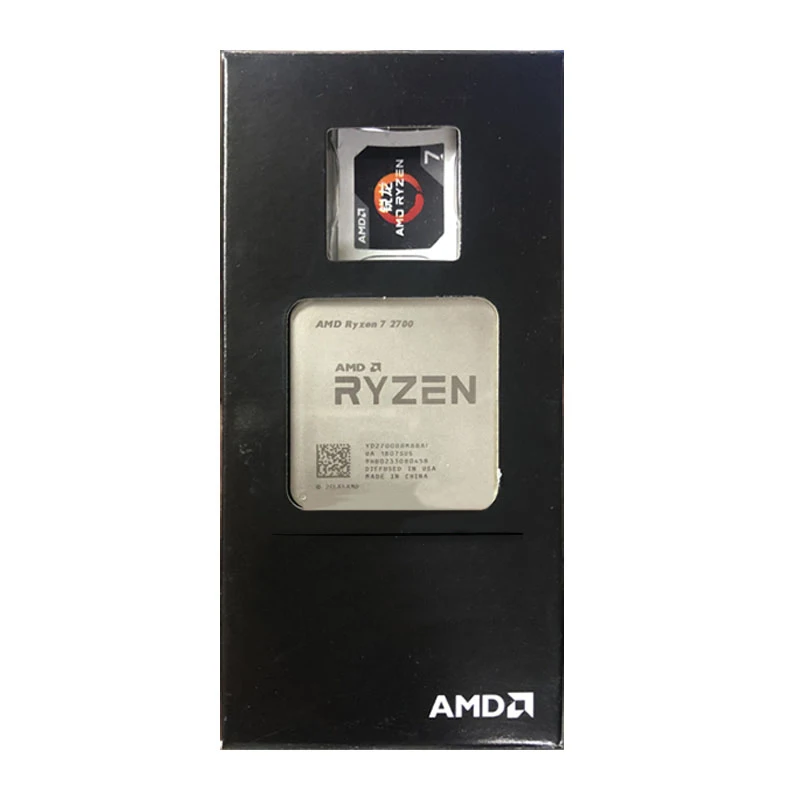 

AMD Ryzen 7 2700 R7 2700 3.2GHz Eight-Core Sinteen-Thread CPU Processor L3=16M 65W Socket AM4 NEW