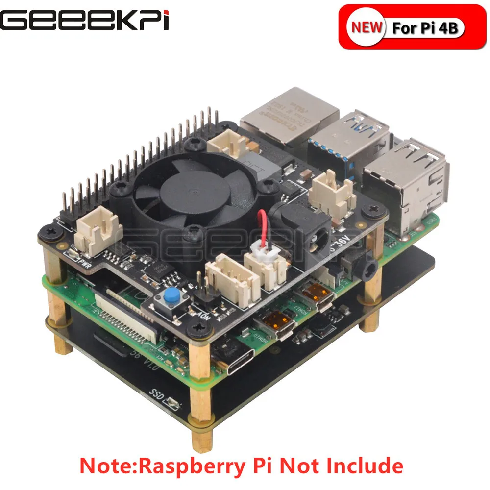 Плата расширения GeeekPi Raspberry Pi X862 m.2 NGFF 2260/2242/2230 SATA SSD с перемычкой USB 3 1 для 4B (Модель
