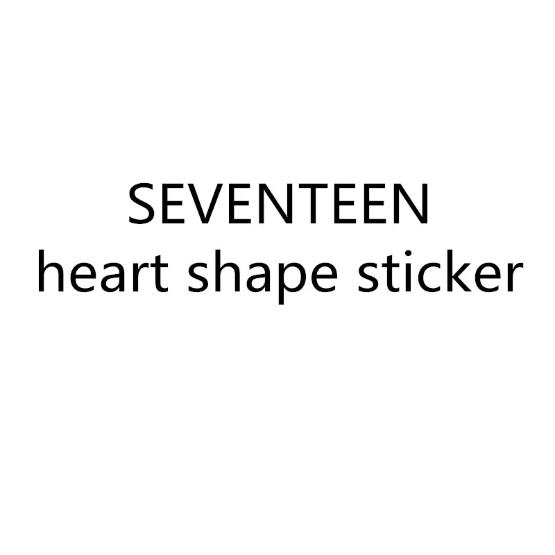 Seventeen cosplay голограмма наклейка Kpop S Coups Wonwoo DINO Concert Carat Lightstick в форме сердца Переводные картинки вентиляторы для ноутбука Наклейка s - Цвет: SEVENTEEN