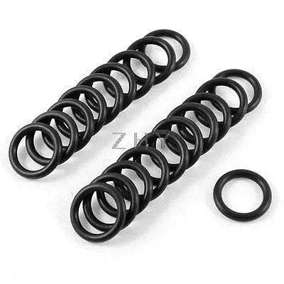 20 шт. черное резиновое уплотнительное кольцо 20 мм x 14 мм x 3 мм для RC E Plane Prop Saver