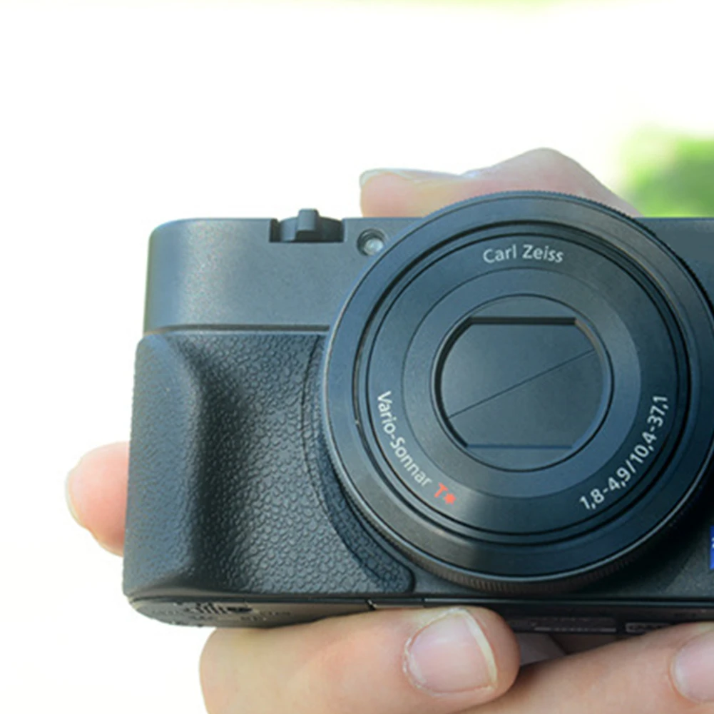 Tanie Zakrzywiona krawędź antypoślizgowe akcesoria samoprzylepne ściskacz aparatu AG R2 części fotografia silikon ergonomiczny dla Sony RX100