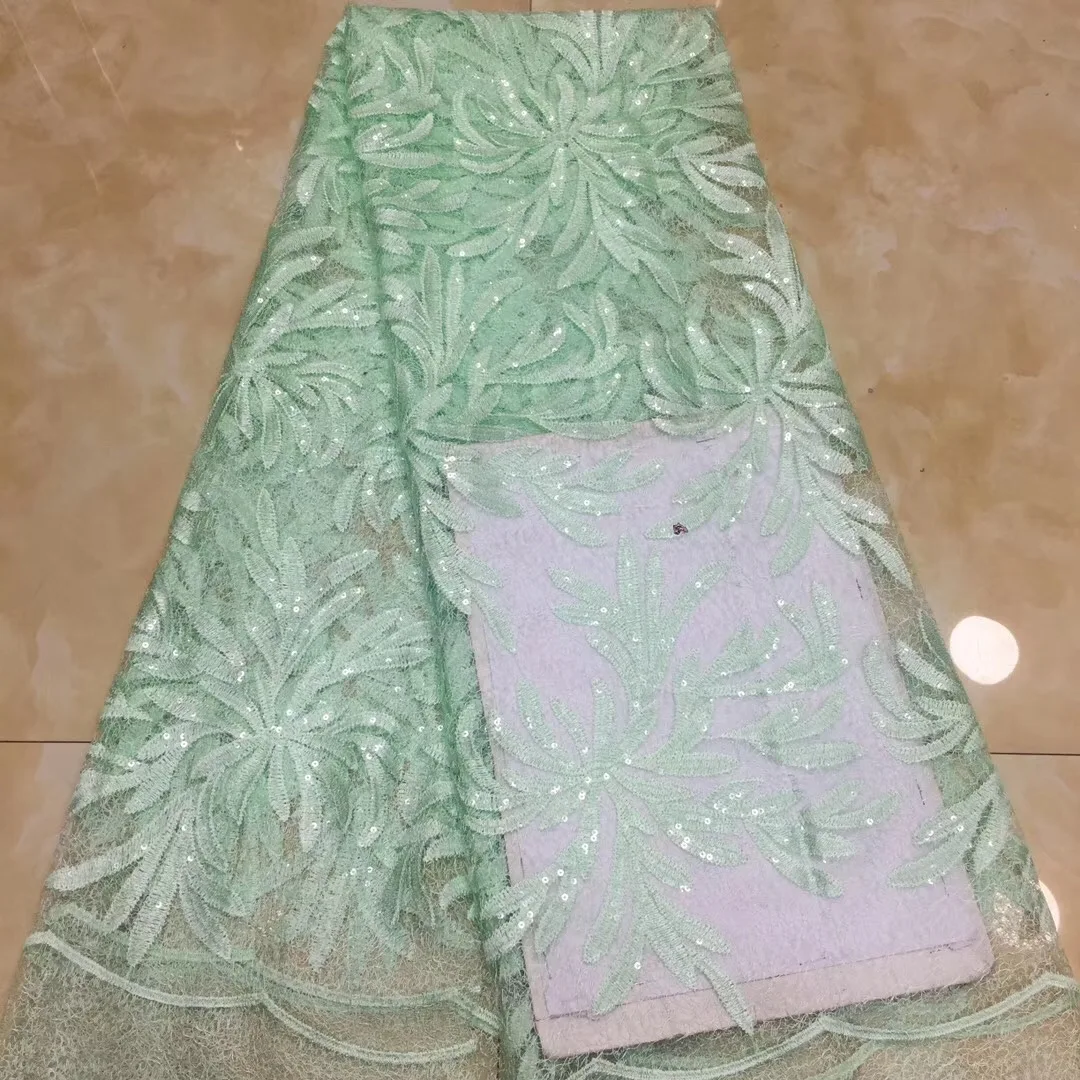 Французская Кружевная Ткань 5yds/pce, красные блестки, вышивка, сетчатая ткань, женские великолепные Роскошные вечерние платья asoebi, новинка