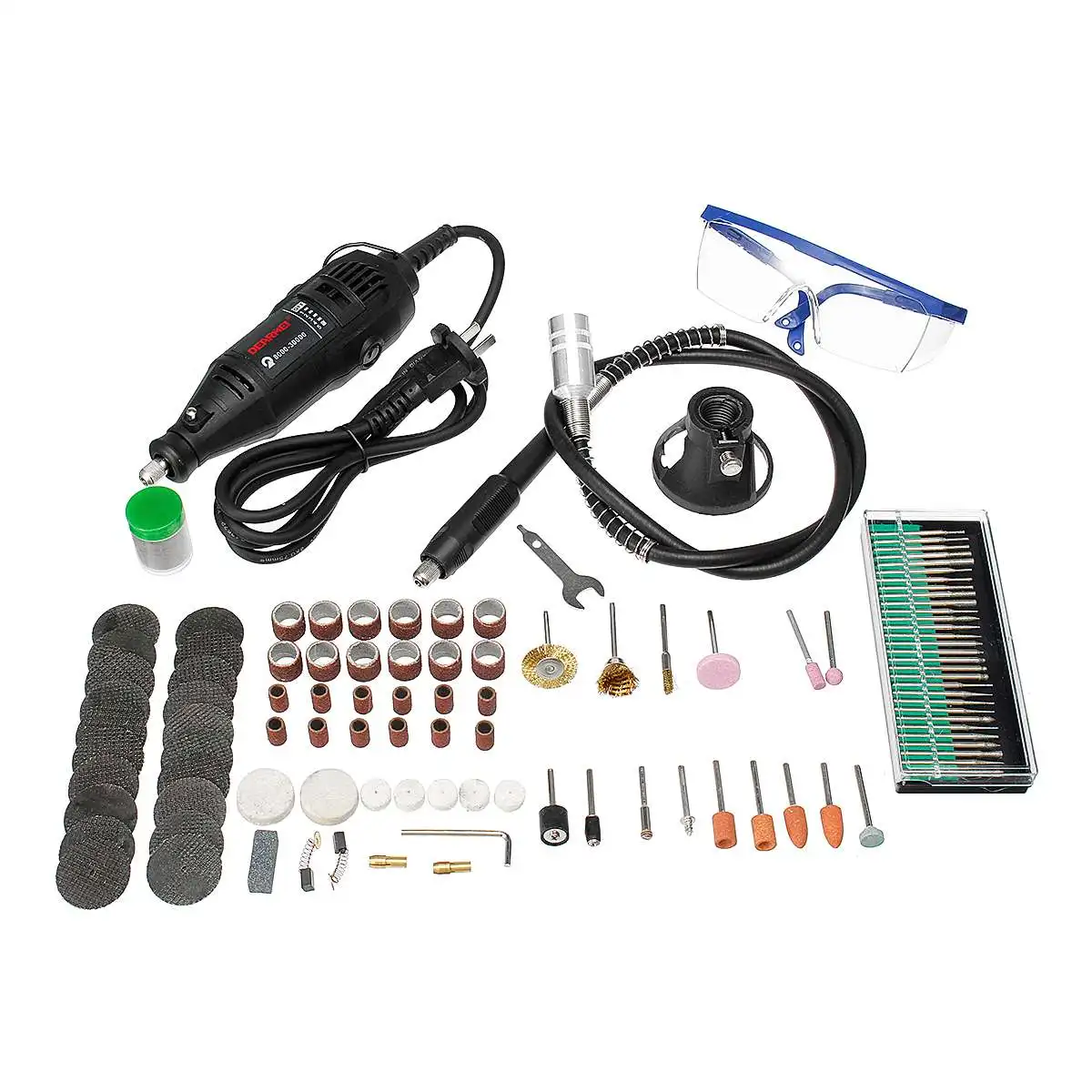 

140PCS Dremel Rotary Tools Kit Electric Drill Mini Engraver Power Tools Metal Woodworking 5 Speed Drill Pen Grinding Machine