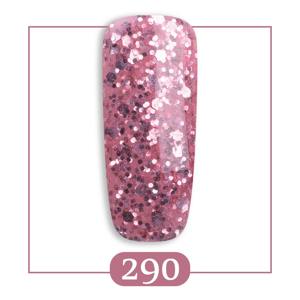 RS гель лак для ногтей № 290 блеск Esmalte Para Unha, переводятся на ногти при помощи блеск гель лак с блестками УФ светодиодный Лаки Lakier Hybrydowy 15 мл