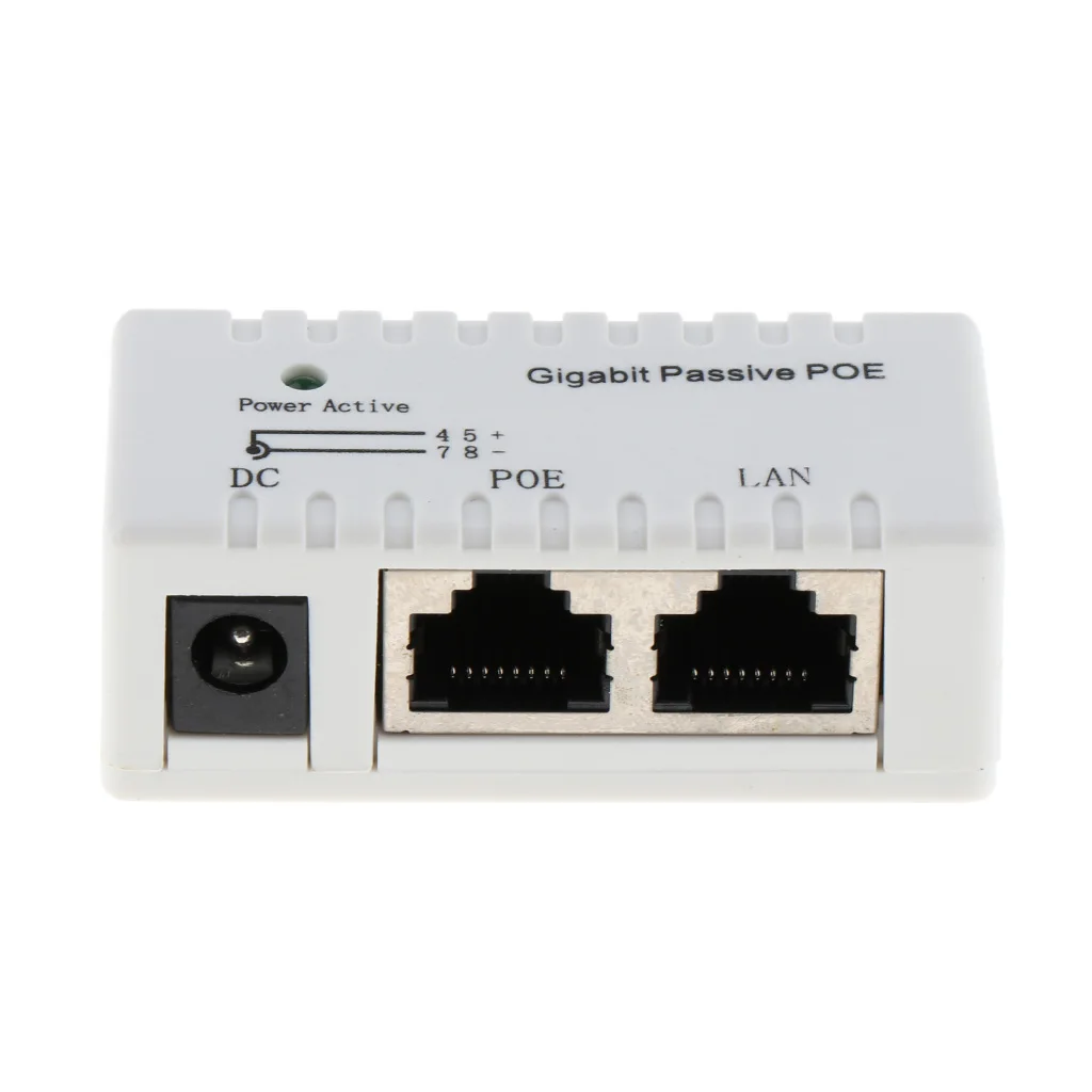 MagiDeal 2х пассивный Инжектор PoE передача данных с течением времени для RJ45 PoE|Точки