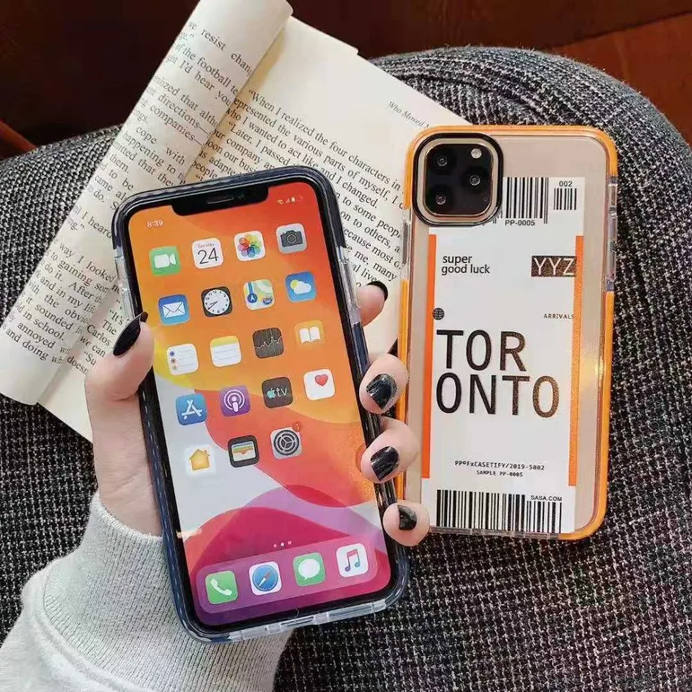 IMD INS тренд штрих-код этикетка чехол для телефона для iPhone11ProMAX XR XS 6 7 8Plus Нью-Йорк