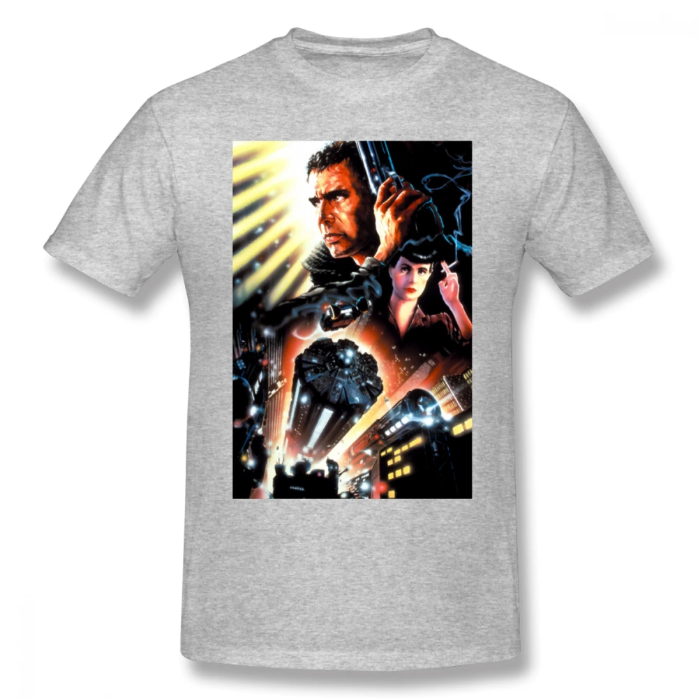 Blade Runner Футболка постер фильма футболка с атрибутикой 4xl Классическая хлопковая футболка с короткими рукавами графическая Мужская забавная футболка