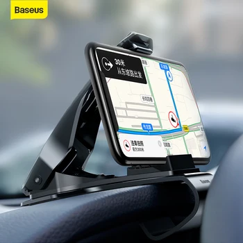 

Baseus Car Phone Holder Clip Mount Dashboard For IP for Samsung Adjustable Clip Holder Stand Clip Mobile Support car accesories