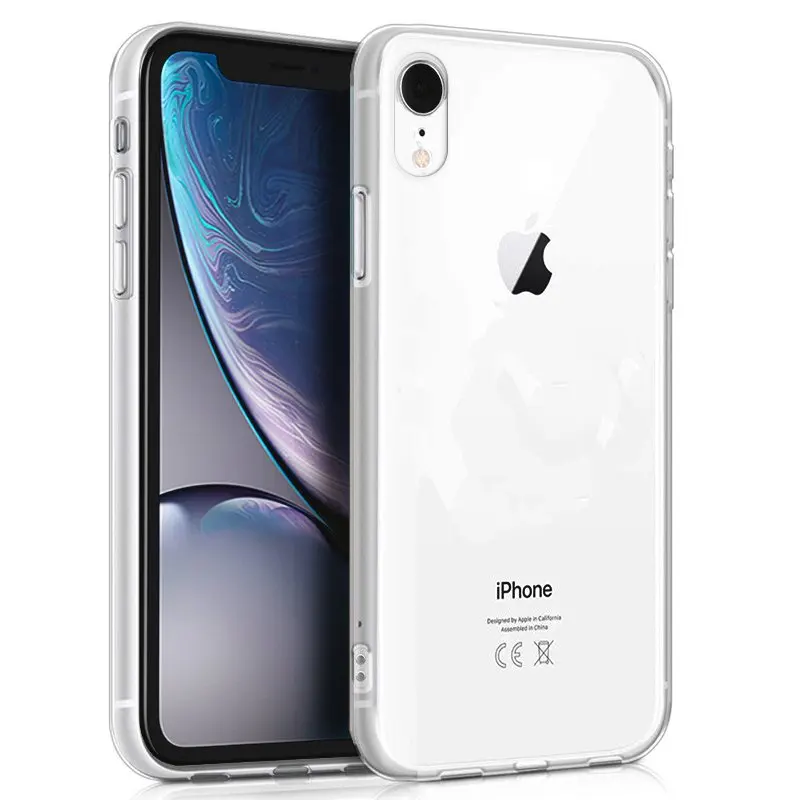 Силиконовый чехол совместимый с iPhone XR прозрачный мягкий гель ТПУ легкая Резина |