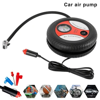 

260PSI DC 12V Portable Air Tire Inflator for Car Motorcycles Bicycles Portable Inflatable Pumps Electric Tire Compressor Pump