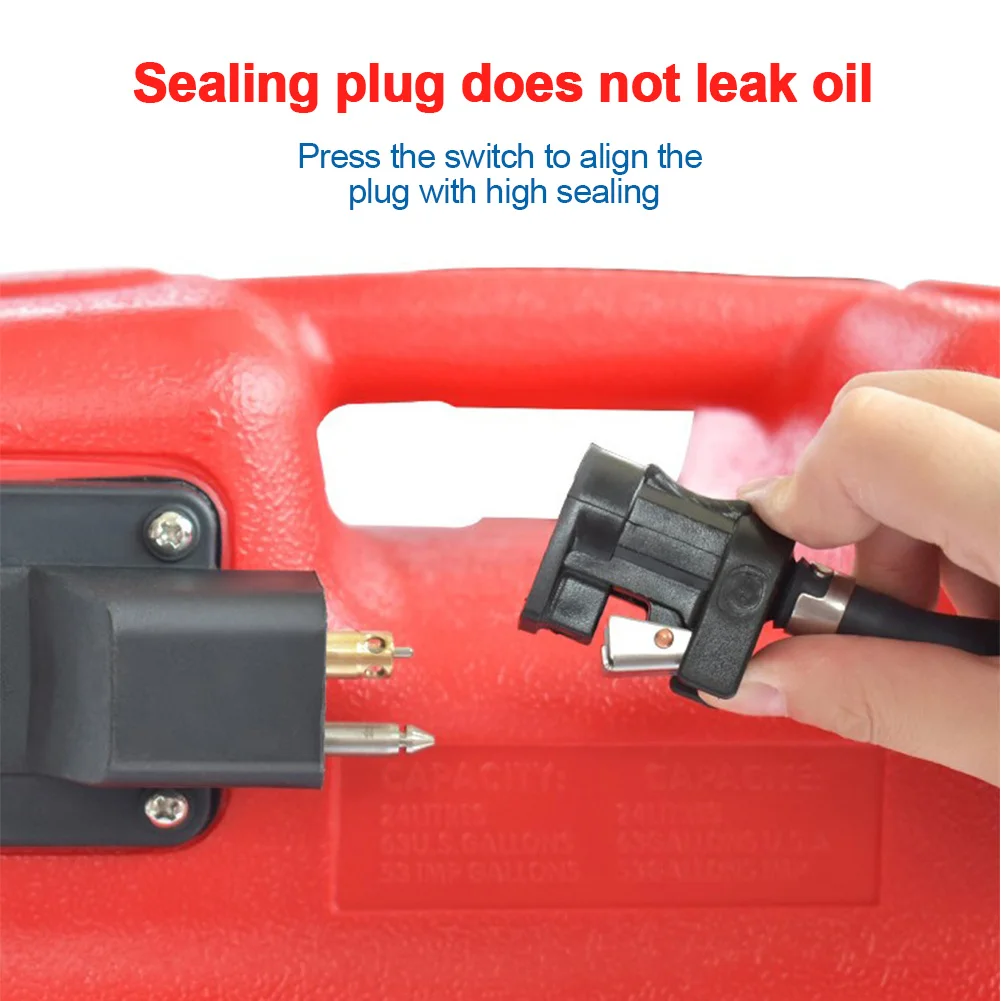 12L Plastic Anti Static Fuel Tank Accessories Marine Red Oil Box Portable Outboard Durable Corrosion Resistant Boat Container