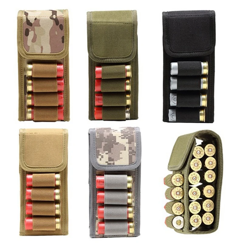 

Tactical 16 Rounds 12GA Shotgun Shells Molle Pouch Ammo Cartridge Holder Magazine Mag Pouch Waist Bag bullet not include